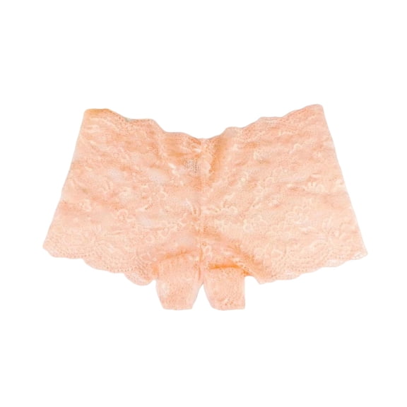 YDFCWXW Women Sexy Crotchless Underwear Bikini Cheeky Lingerie Panties Orange, 3XL