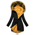 thumbnail image 1 of YDFCWXW Women's Warm Winter Coat Long Parka Fleece Lined Waterproof Puffer Jacket With Hood Black, L, 1 of 2