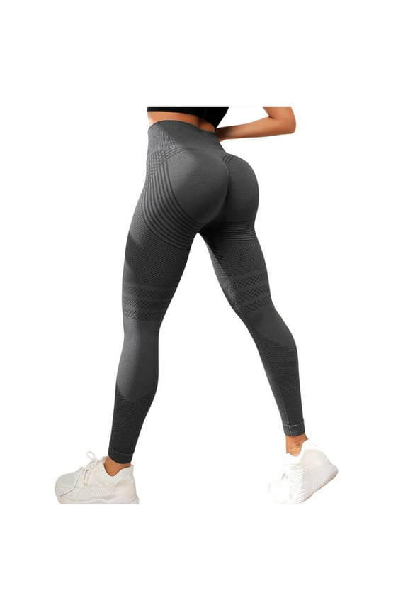 Womens High Waisted Lifting Tummy Training Control Yoga Pants,Legging for Gym Workout (Dark Gray, L)