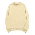 thumbnail image 1 of YDFCWXW Womens Oversized Sweatshirt Long Sleeve Solid Color Crew Neck Shirts Plus Size Pullover Fall Thermal Tops (Beige, XL), 1 of 8