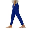 thumbnail image 1 of YDFCWXW Womens Pull On Soft Brushed Fleece Casual Jogger Sweatpants with Pockets for Women Blue, 3XL, 1 of 9