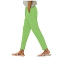 thumbnail image 1 of YDFCWXW Womens Pull On Soft Brushed Fleece Casual Jogger Sweatpants with Pockets for Women Light Green, XXL, 1 of 9