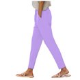 thumbnail image 1 of YDFCWXW Womens Pull On Soft Brushed Fleece Casual Jogger Sweatpants with Pockets for Women Purple, M, 1 of 9