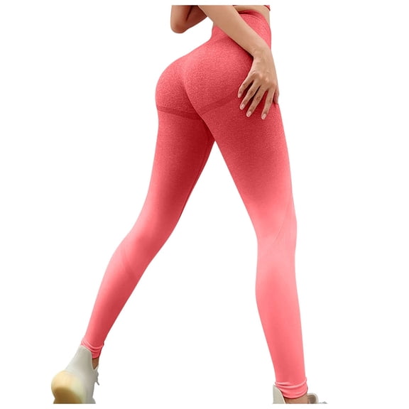 YDFCWXW Workout Leggings for Women Tummy Control Exercise Joggers High Rise Athletic Yoga Pants (Red, M)