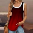 thumbnail image 1 of YDKZYMD Beach Tank Tops for Women 2024 Tie Dye Gradient Plus Size Tunic Tops Sleeveless Scoop Neck T Shirts Vacation Casual Camisole S, 1 of 6