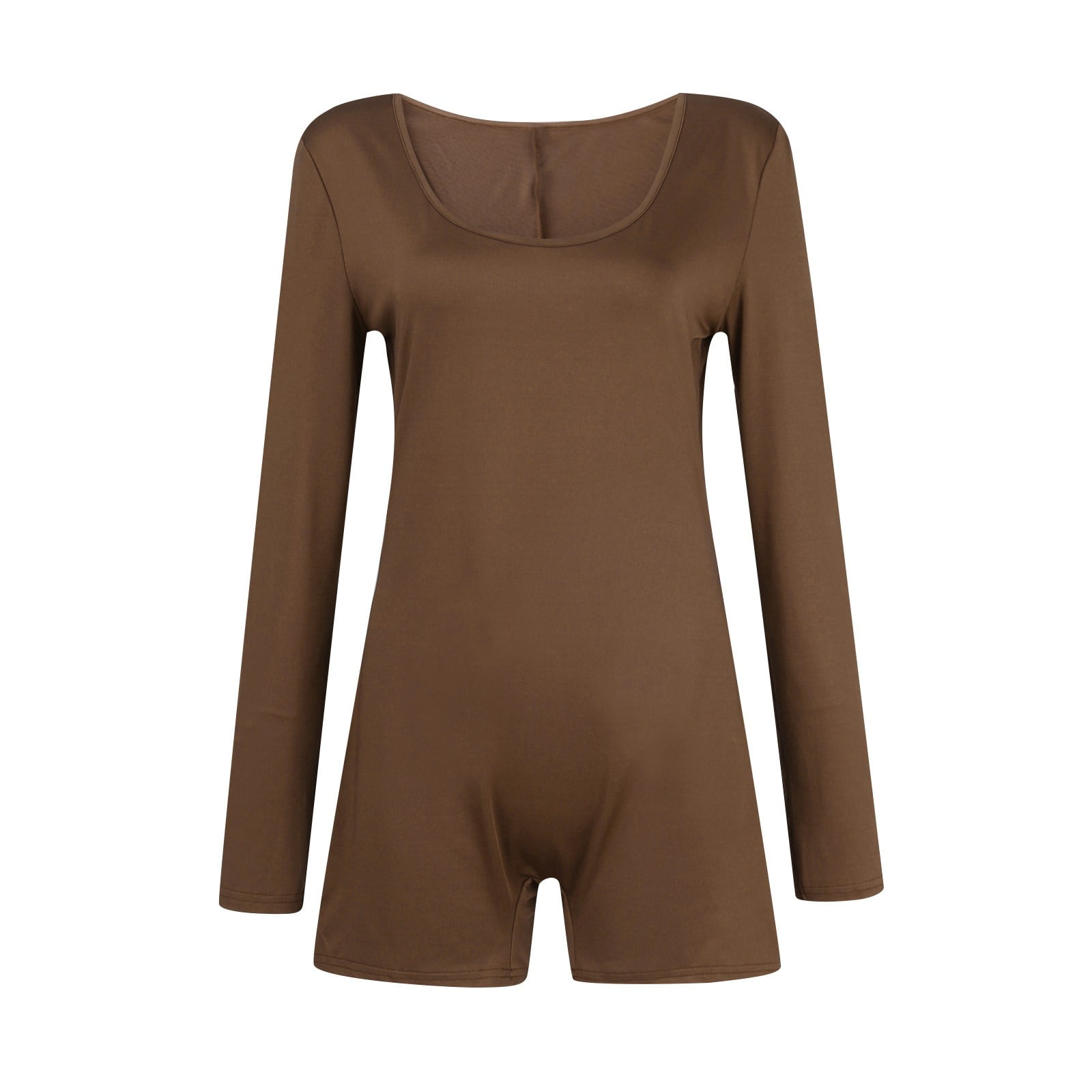 YDKZYMD Dressy Rompers for Women Long Sleeve Stretchy Workout Bodycon ...