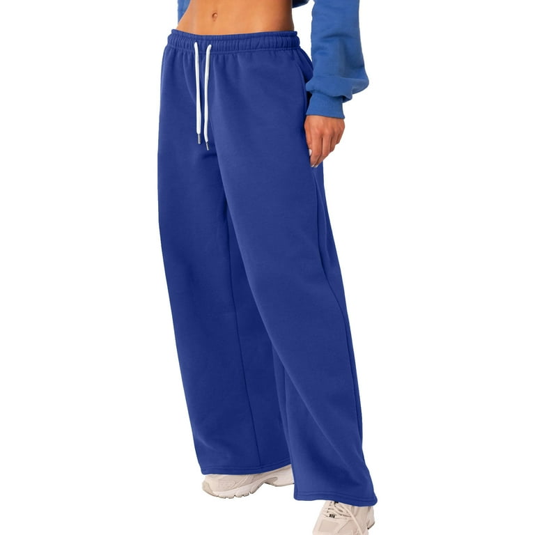 YDKZYMD Flare Sweatpants Womens With Pockets Casual Drawstring