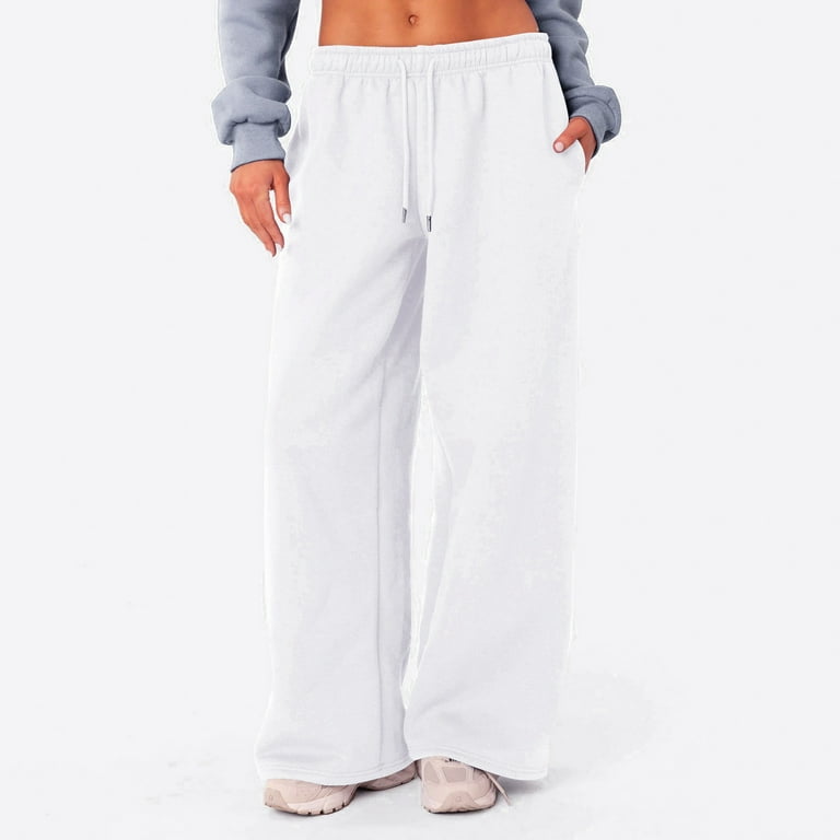 YDKZYMD Girls High Waisted Sweatpants Wide Leg Clearance
