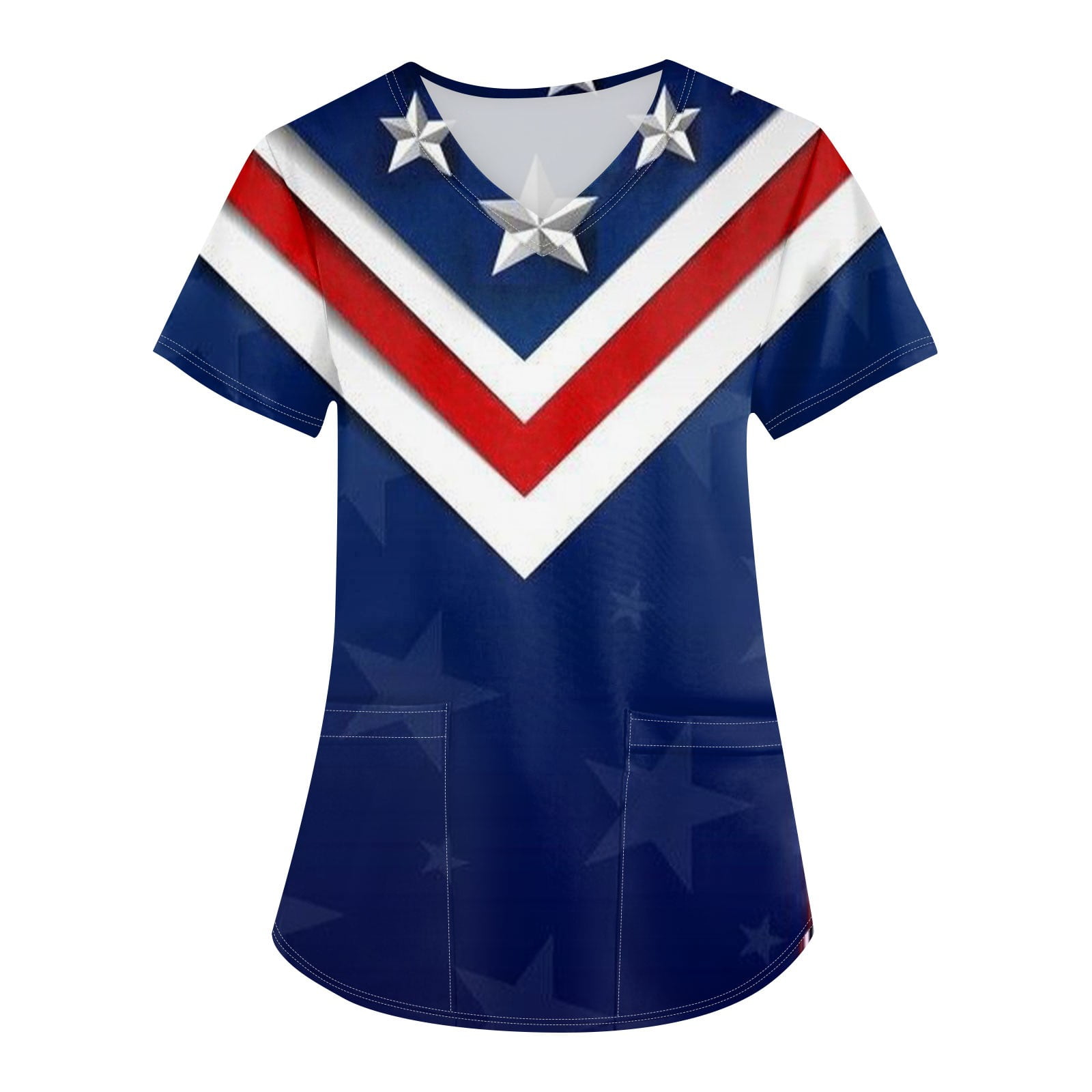 YDKZYMD Independence Day Scrub Sets Women Fourth Of July Flag Freedom