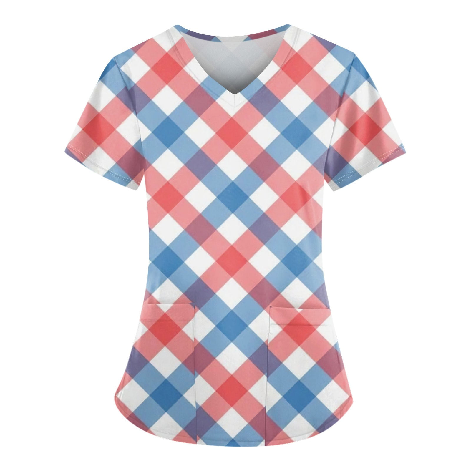 YDKZYMD Independence Day Scrub Uniforms for Women Sets Set 4th Of July Flag Freedom Patriotic