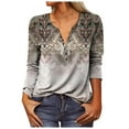 thumbnail image 1 of YDKZYMD Khaki Tunic Tops 3/4 Sleeve for Women Plus Size Graphic Womens High Low Tops Fashion 2023 Oversized Womens Summer Tops Size 3x Graphic Oversized T Shirts Women S, 1 of 3