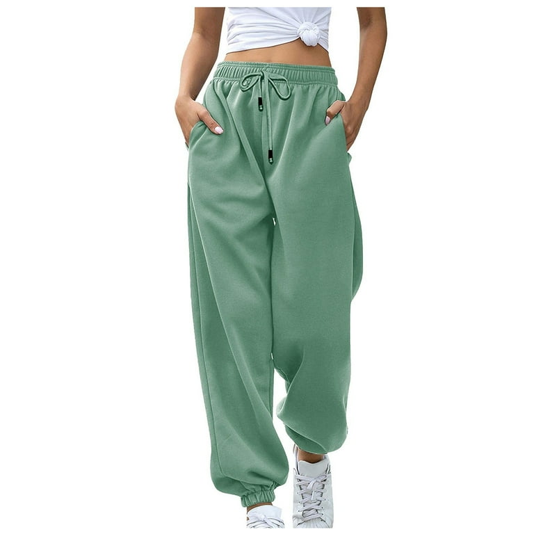 Light green joggers womens 2025