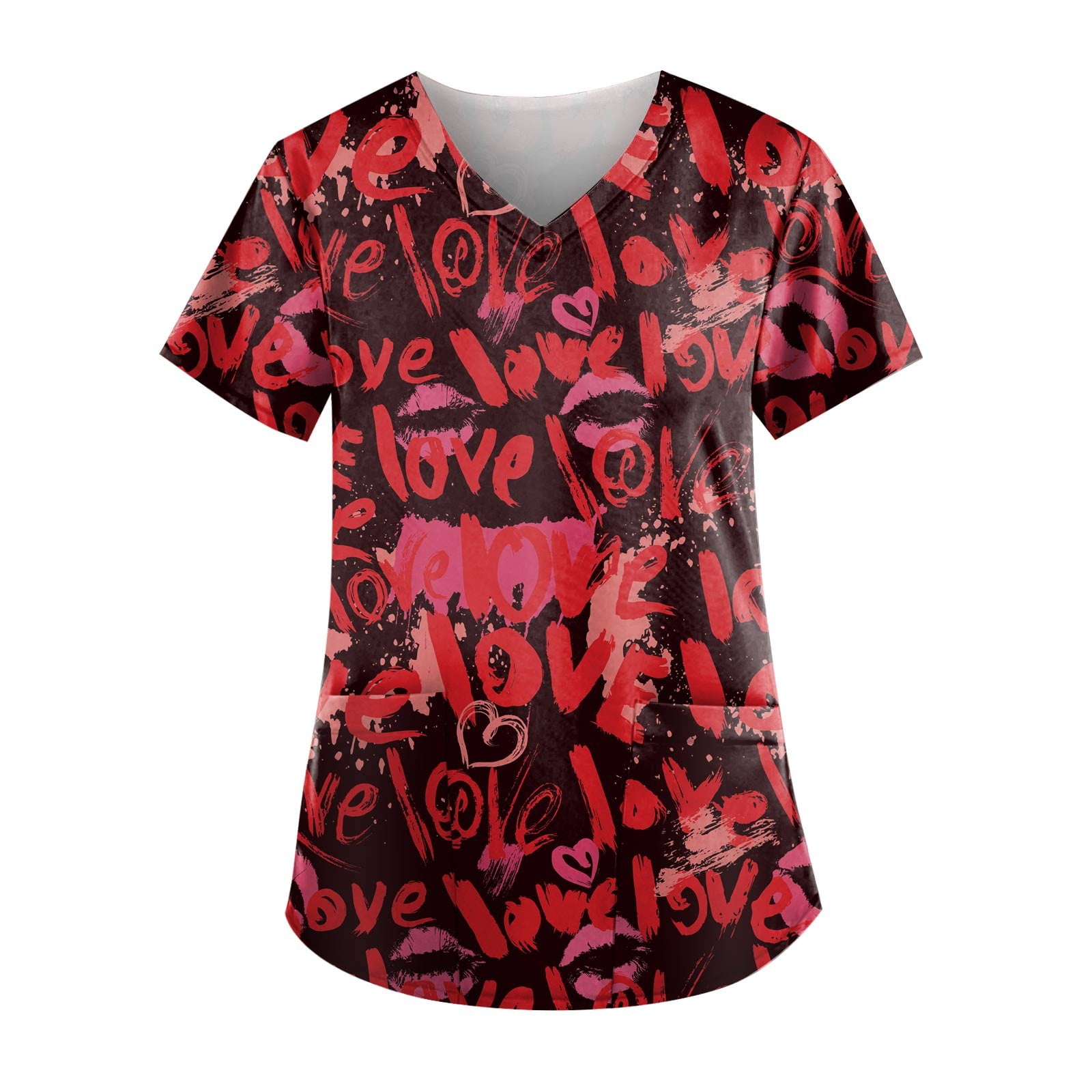 YDKZYMD Long Sleeve Scrub Sets for Women M Nursing Scrub Tops for Women