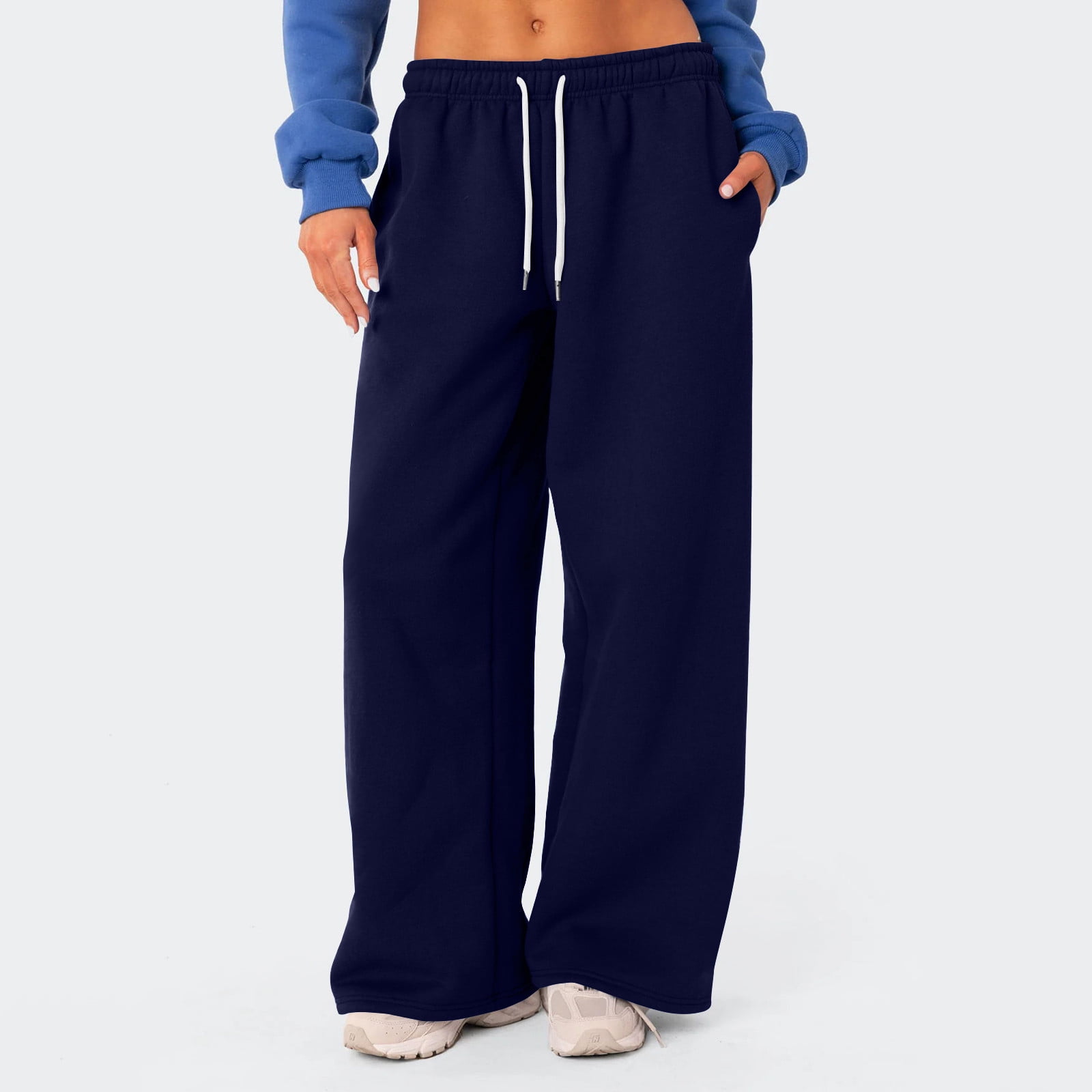 BoTT sweat pants TTTMSW NAVY mサイズ スウェット YDKZYMD Petite Sweatpants for Women with Pockets Wide Leg