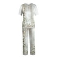 thumbnail image 1 of YDKZYMD Scrubs for Women Set Plus Size Tall Petite Plus Size Top and Pant Tie Dye V Neck with Pockets Nursing Uniform 2 Piece Medical Short Sleeve Jogger Scrub Set Silver 4XL, 1 of 5