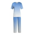 thumbnail image 1 of YDKZYMD Scrubs for Women Set Plus Size Tall Petite Plus Size Top and Pant Tie Dye V Neck with Pockets Nursing Uniform 2 Piece Medical Short Sleeve Jogger Scrub Set Sky Blue M, 1 of 5