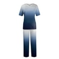 thumbnail image 1 of YDKZYMD Scrubs for Women Sets Navy S V Neck with Pockets Top and Pant Petite Jogger Medical Plus Size Scrub Set Tie Dye Nursing Uniform Short Sleeve 2 Piece, 1 of 5