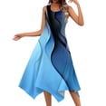thumbnail image 1 of YDKZYMD Summer Casual Dresses for Women Floral Flowers Wedding Maxi Beach Boho Tank Dresses Hem Sundress Petite Sleeveless Midi Dress with Pockets Blue S, 1 of 5