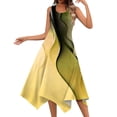 thumbnail image 1 of YDKZYMD Summer Casual Dresses for Women Floral Flowers Wedding Maxi Beach Boho Tank Dresses Hem Sundress Petite Sleeveless Midi Dress with Pockets Yellow S, 1 of 5