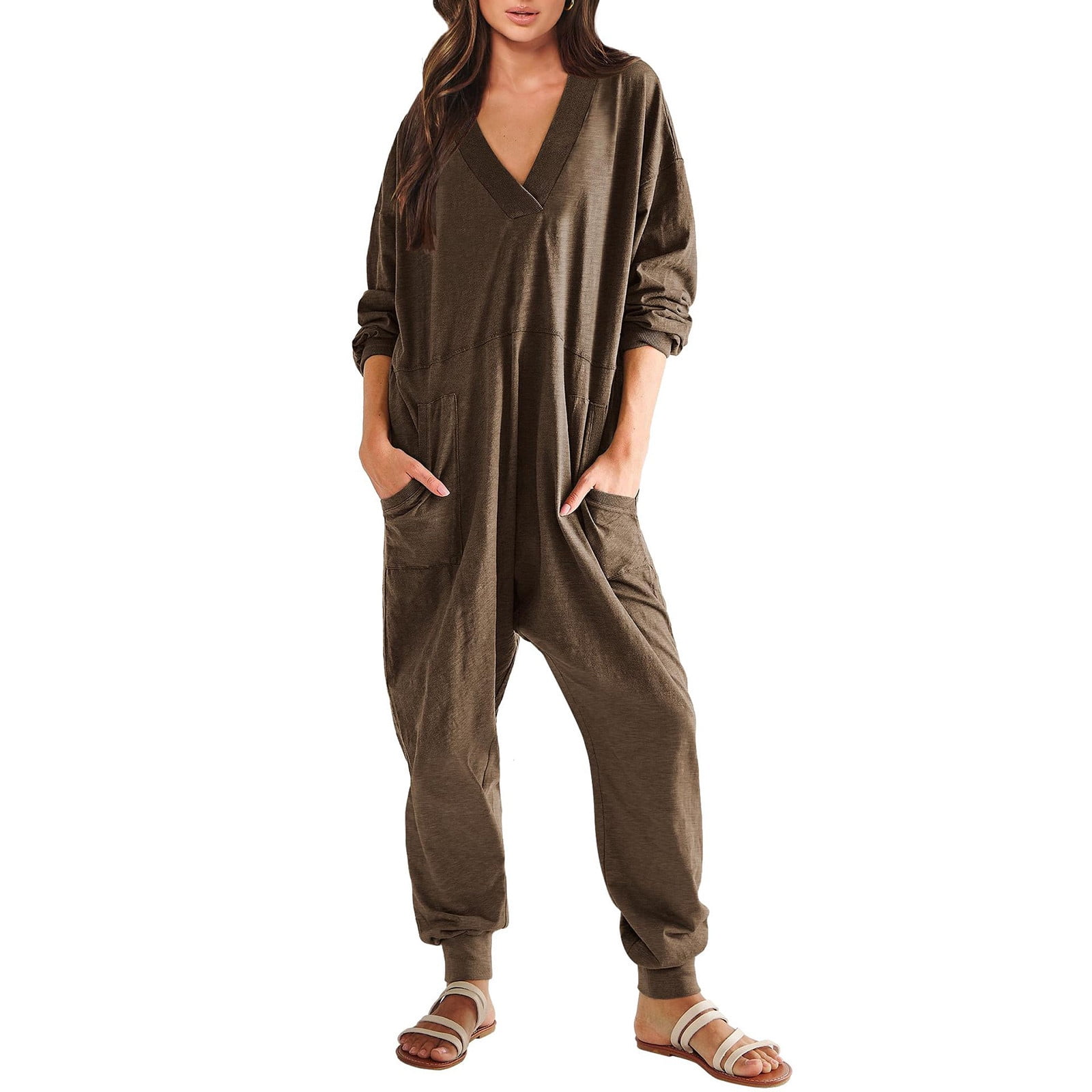 Long sleeve harem jumpsuit 2025