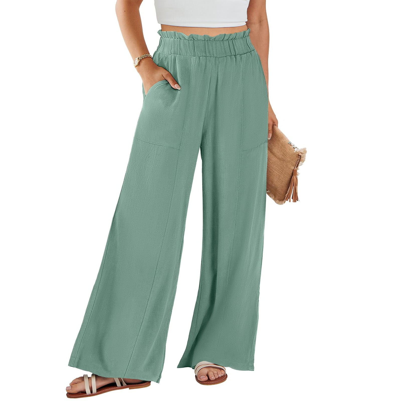 YDKZYMD-Womens-Petite-Linen-