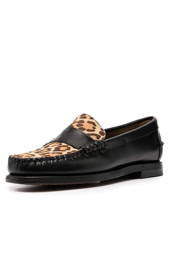 Women Casual Slip On Loafers Flats Round Closed Toe Flats Heel Slide Pumps Ladies Comfort Walking Dressy Shoes Size 9 Leopard
