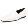 thumbnail image 1 of YDN Women Comfortable Almond Closed Toe Loafers Flats Heels Slip On Pumps Office Ladies Fashion Dressy Soft Shoes Size 4 White, 1 of 4