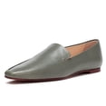 thumbnail image 1 of YDN Women Comfortable Almond Closed Toe Loafers Flats Heels Slip On Pumps Office Ladies Fashion Dressy Soft Shoes Size 9.5 Gray, 1 of 4