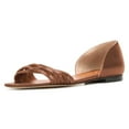 thumbnail image 1 of YDN Women Comfortable Round Closed Toe Slip On Comfy Flats Block Low Heel Office Outfit Walking Dressy Slide Shoes Size 8.5 Brown, 1 of 4