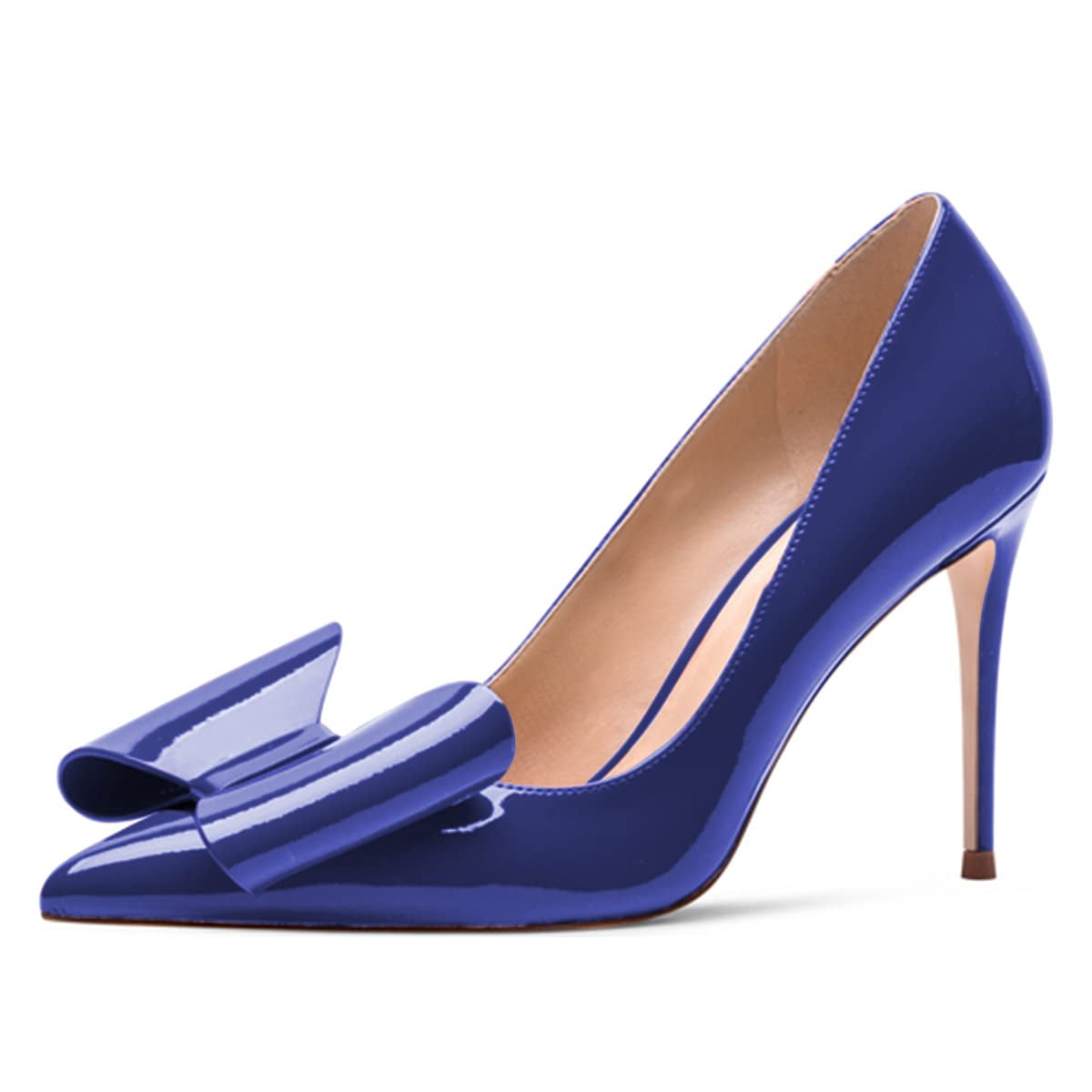 Women's Lace With Bowknot Lace Closed Toe Stiletto Heel Wedding Shoes main image 1