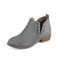 thumbnail image 1 of YDN Women Fashion Studs Stacked Chunky Low Heel Ankle Booties Stylish Cut Out Round Toe Slip On Short Boots Comfort Casual Daily Winter Shoes Size 7 Gray, 1 of 4