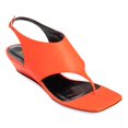 thumbnail image 1 of YDN Women Open Split Toe Wedge Low Heels Ankle Buckle Strap Thong Sandals Casual Daily Dress Beach Shoes Size 5.5 Orange, 1 of 4