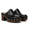 thumbnail image 1 of YDN Women Platform Round Toe Slip On Mules Clogs Metal Studded Mid Block Chunky Heels Comfortable Shopping Dressy Slides Pumps Size 4 Black, 1 of 1