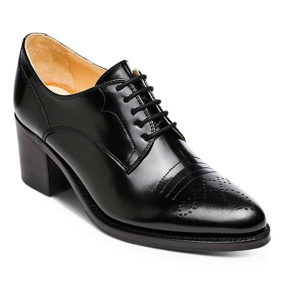 YDN Women Pointed Toe Lace up Oxford Shoes Comfortable Chunky Block low Heels Work Daily Dress Pumps Size 13 Black