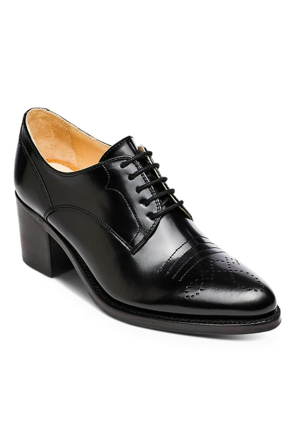 Women Pointed Toe Lace up Oxford Shoes Comfortable Chunky Block low Heels Work Daily Dress Pumps Size 13 Black