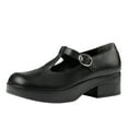 thumbnail image 1 of YDN Women T-Strap Round Toe Block Low Heel Mary Janes Platform Strappy Buckle Pumps Dressy Club Prom Shoes Size 15 Black, 1 of 4
