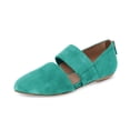 thumbnail image 1 of YDN Women's Fashion Mary Jane Pumps Pointy Toe Elastic Strap D'Orsay Comfy Ballet Flats Back Zipper Comfy Walking Outfit Shoes Size 14 Turquoise, 1 of 4