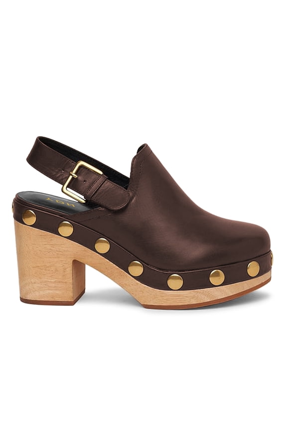 Women's Platform Heeled Pumps Round Toe Chunky Block Heels with Studs Wide Buckled Strap Casual Comfy Daily Shoes Size 12 Saddle Brown