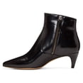 thumbnail image 1 of YDN Women's Pointy Toe Ankle Booties Kitten Low Heels Dressy Glossy Daily Winter Shoe Size 15 Black, 1 of 4
