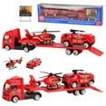 YDNGF 4Pc Coasting Trailer Toy Engineering Vehicle Children'S Vehicle