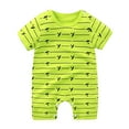 thumbnail image 1 of Mrzhqd Boys Toddler Kids Bodysuits Summer Thin Male And Female Baby Cute Cartoon Pattern Home Short Sleeved Romper For 0-3 Months, 1 of 7