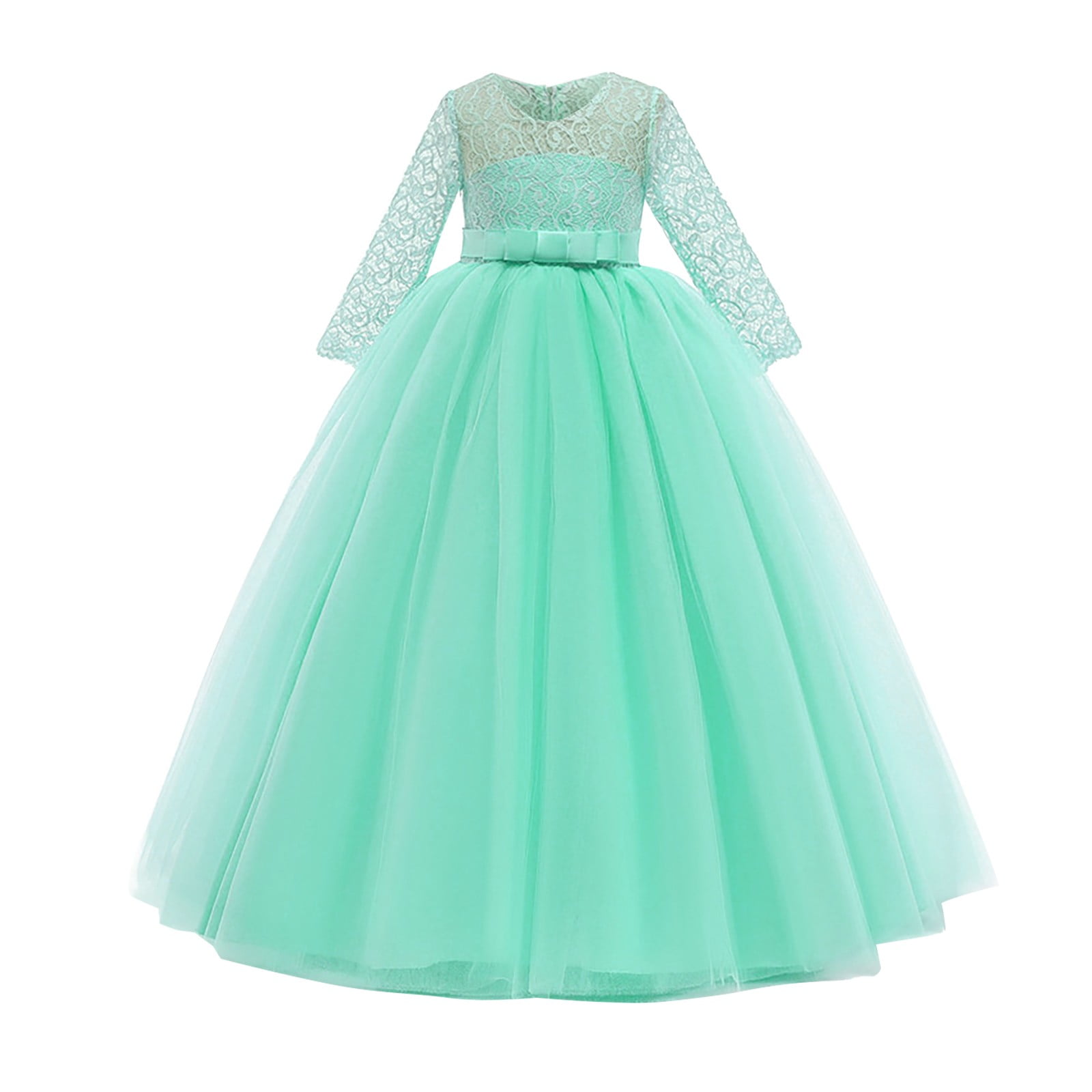 YDOJG Dresses For Girls Toddler Lace Formal Princess Flower Performance ...