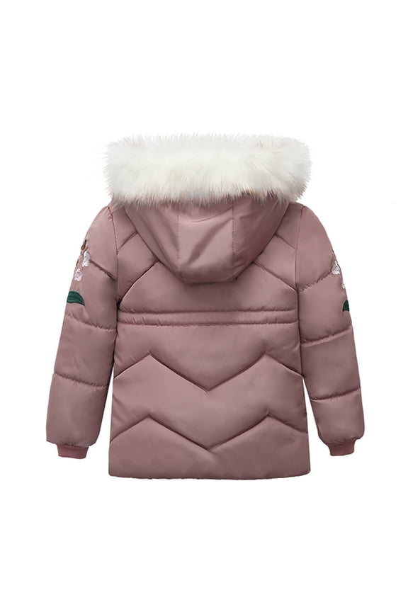 YDOJG Girls Snow Wear Warm Girl Children Winter Hoodie Zip Thick Coats Jacket Outwear Kids Boys Snow Girls Coat&Jacket
