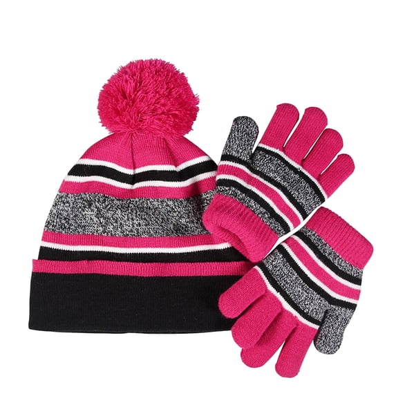 Bysome Hat For Kids 2 Piece Boys' And Girls' Bonnet Gloves Set For Children'S Winter Hat Set Set For Winter Warm Knitting Set For Autumn And Winter