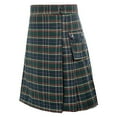 thumbnail image 1 of YDOJG Men Casual Sport Pants Fashion Scottish Style Plaid Contrast Color Pocket Pleated Skirt, 1 of 7