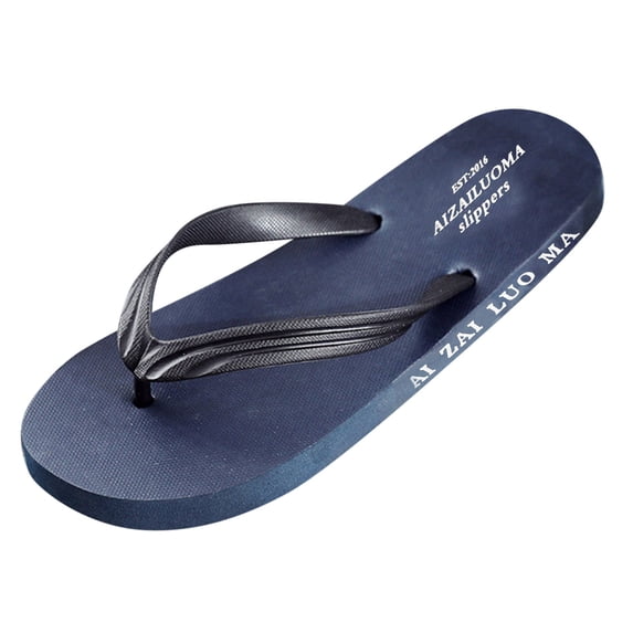 YDOJG Men Slippers Flip Flops Men Summer Flat Soft Bottom Comfortable Lightweight Casual Beach Sandals