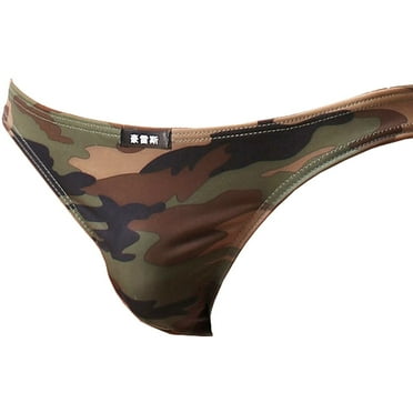 Mrzhqd Mens Underwear Briefs Men Camouflage Underwear Comfortable Breathable Underpant