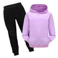 thumbnail image 1 of Mrzhqd Outfit Set For Toddler Boys Girls Child Long Sleeve Prints Warm Hoodie Pullover Tops Pants Kids Outfits Sweat Suit 3-4 Years, 1 of 4