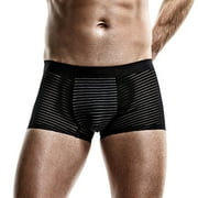 DUNYA MIKHAIL; VANEH ASSADOURIAN YDOJG Panties For Men 3 Pieces Summer Thin Transparent Ice Silk Boxers Breathable Men Waist Pants Underwear