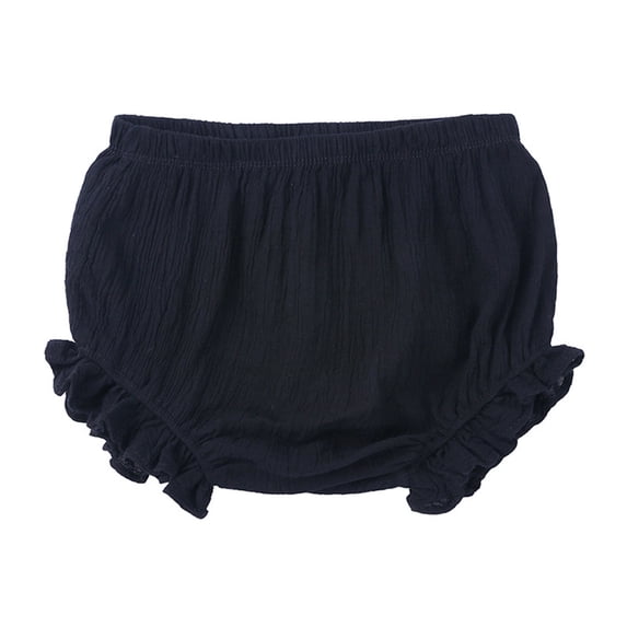 YDOJG Shorts For Girls Baby Solid Spring Summer Shorts Ruffle Clothes For 12-18 Months
